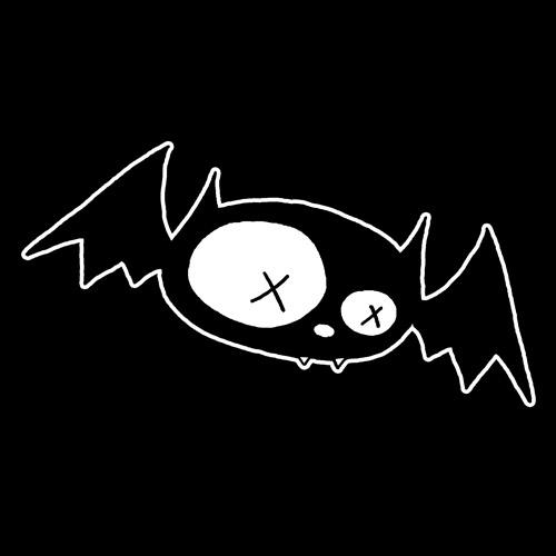 Dead Bat on Black men's and ladies' tees