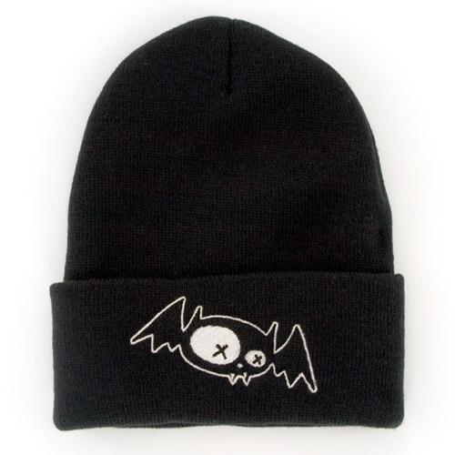 Dead Bat Black Knit Pullover with Cuff