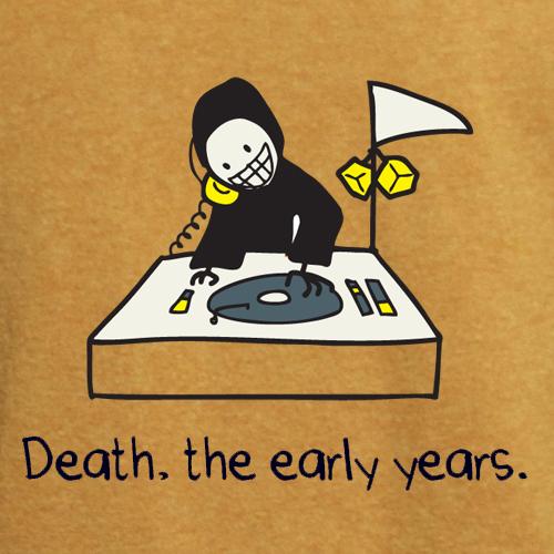 DJ on Men's Heather Cinnamon Tee