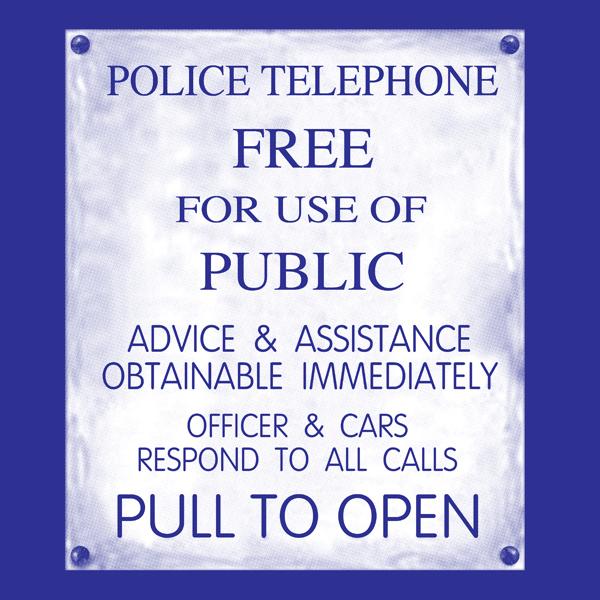 Police Box Sign tee