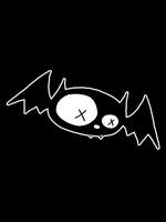 Dead Bat on Black men's and ladies' tees