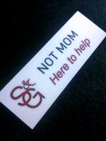 Not Mom name tag