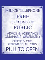 Police Box Sign tee